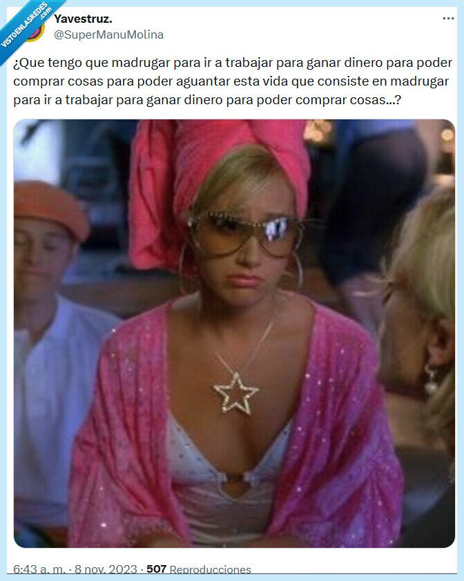 trabajar,madrugar,comprar