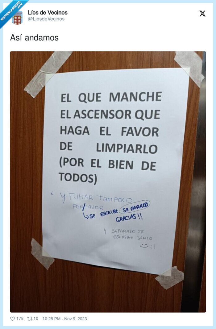 separado,junto,cartel,vecinos