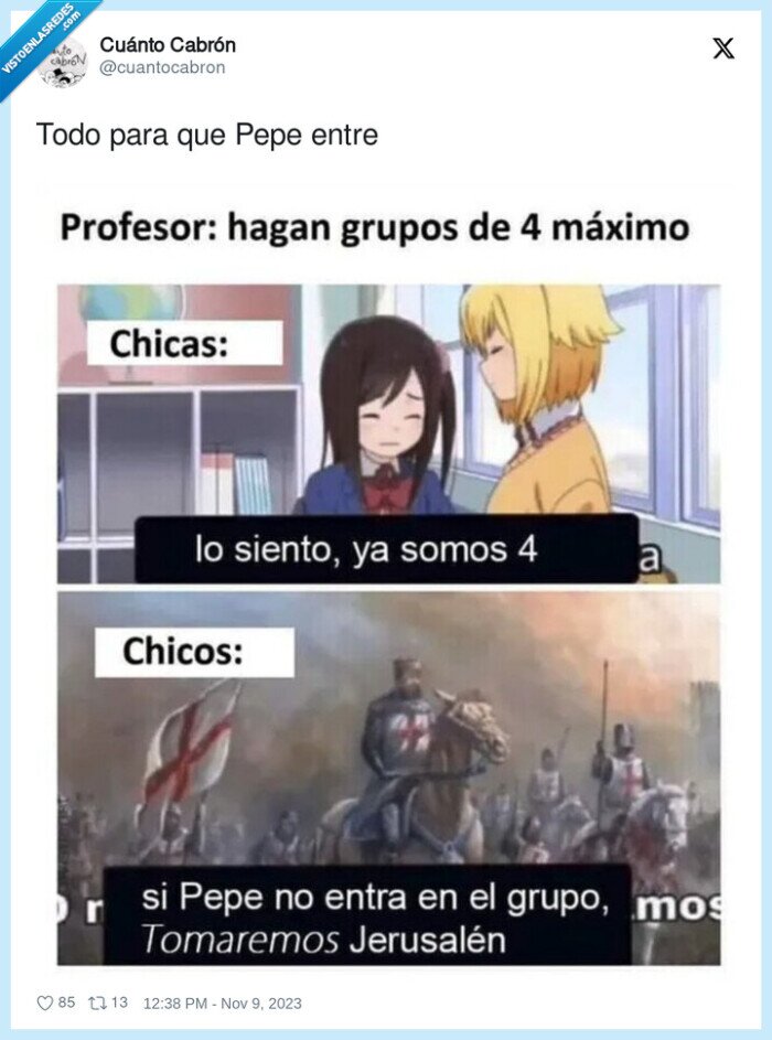 grupos,clase,chicos,chicas