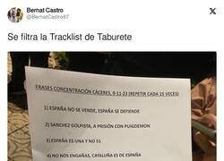 Enlace a Se filtra la Tracklist de Taburete, por @BernatCastro87