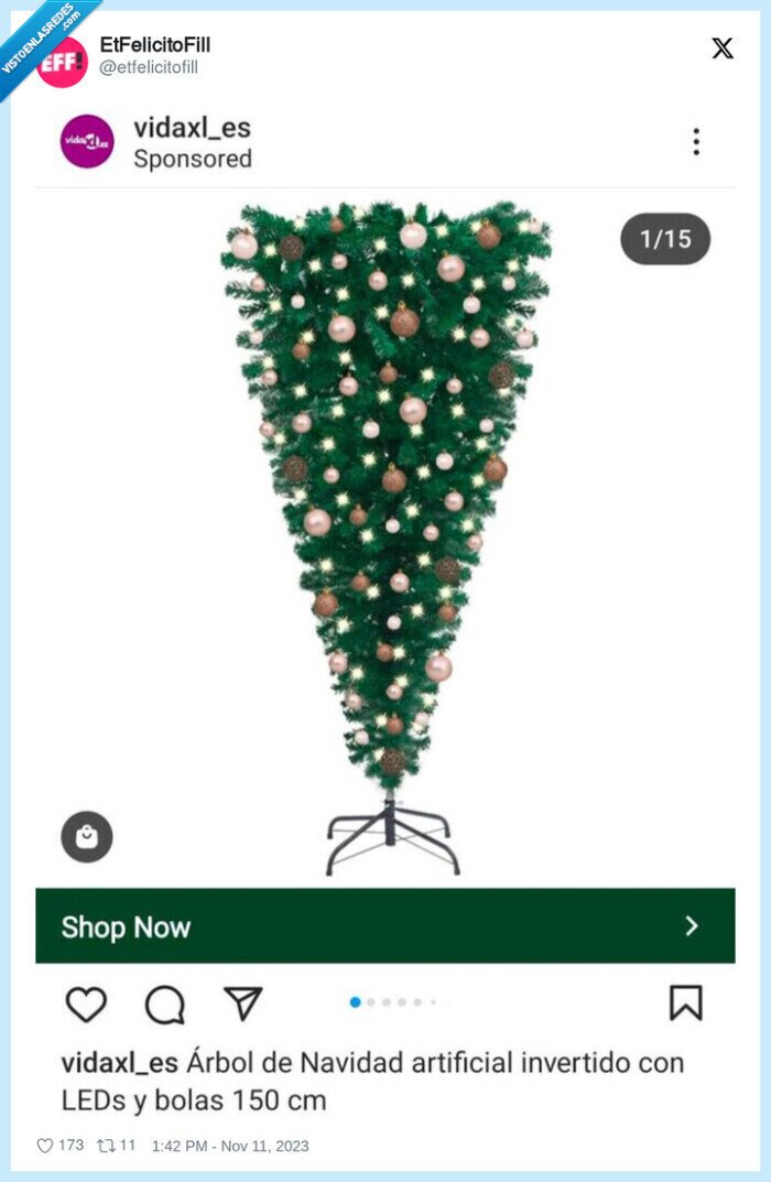 arbol,navidad,invertido