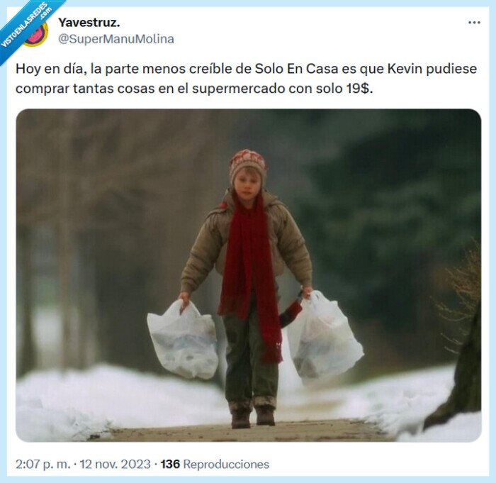 kevin,solo en casa,supermercado