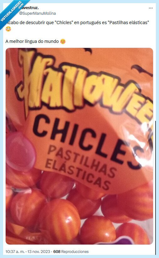 chicle,portugu&eacute;s