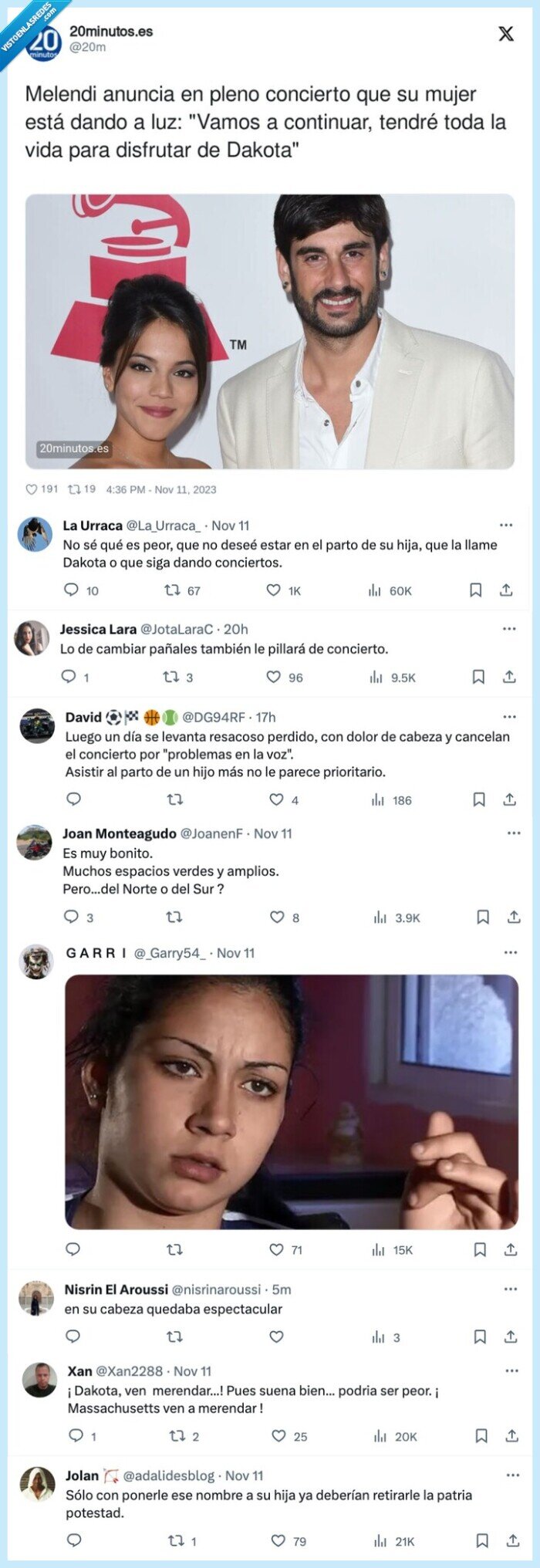 disfrutar,concierto,melendi,anunciar,hija,dakota