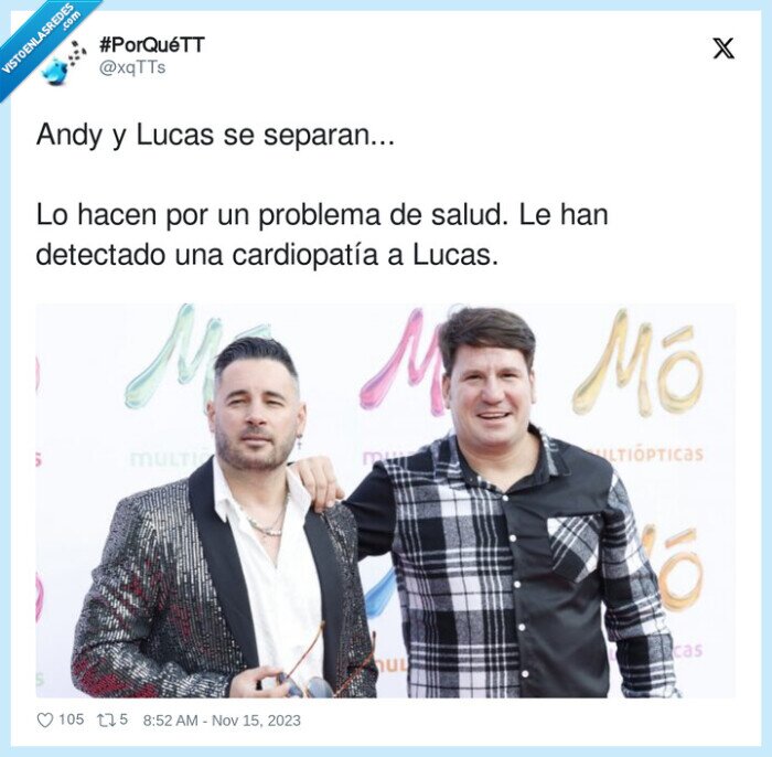 cardiopatía,problema,separarse,lucas,andy
