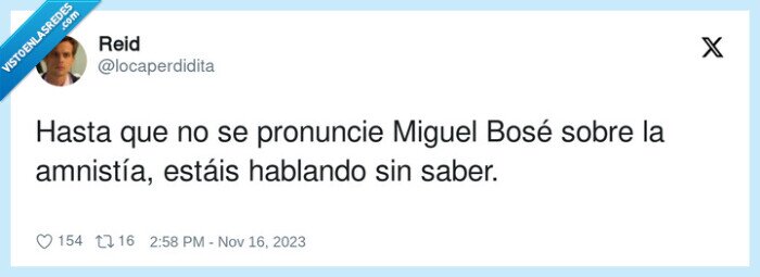 amnistía,pronunciarse,hablando,miguel bose