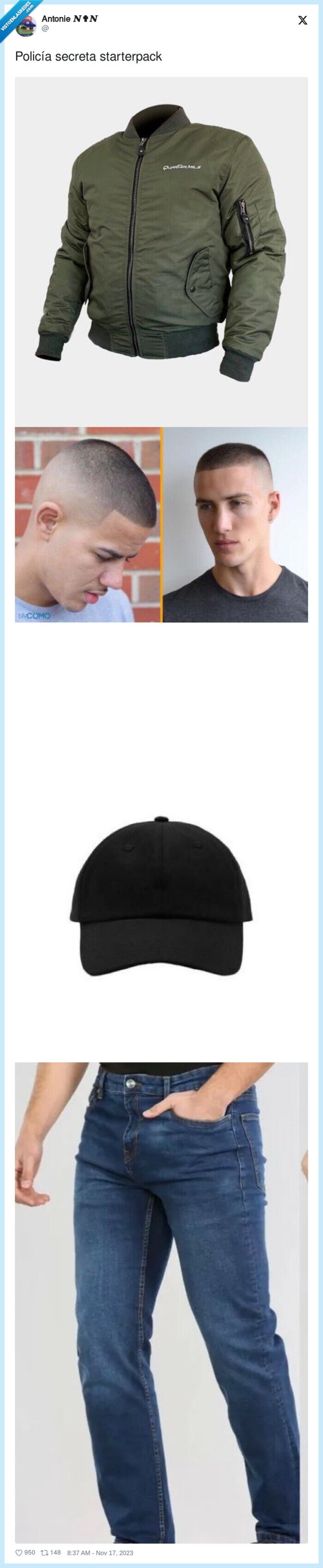 starterpack,policía,secreta