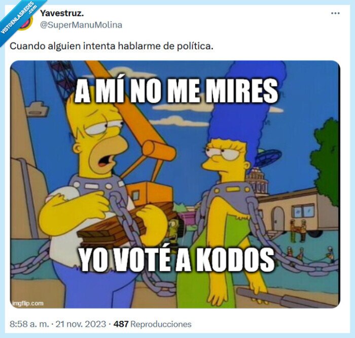 política,los simpson,kodos