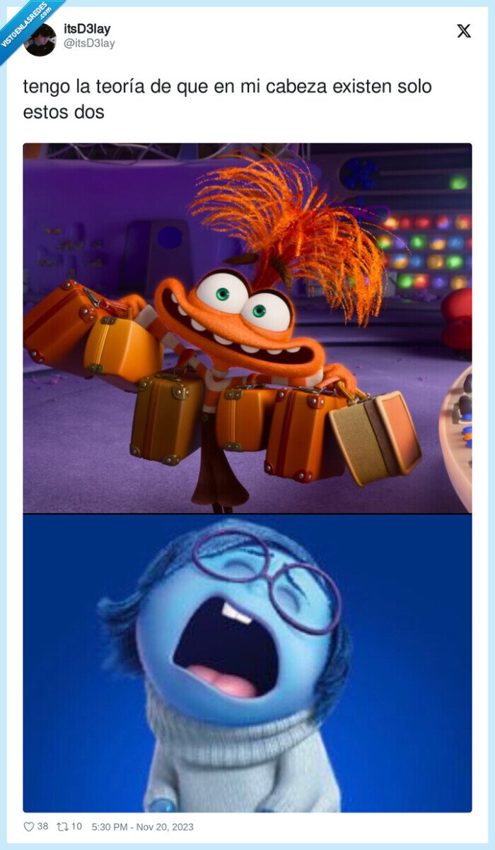 ansiedad,tristeza,inside out 2