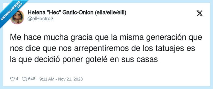 arrepentir,generación,tatuajes,gotelé