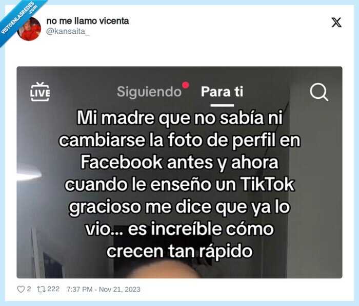 madre,foto,facebook,cambiar,tiktok
