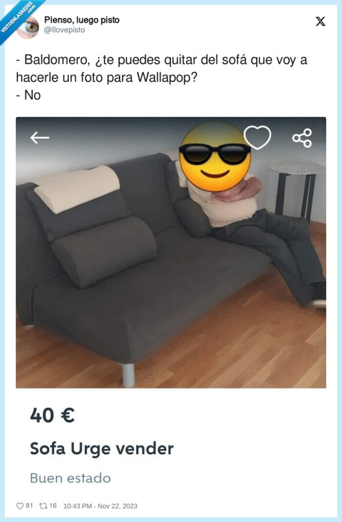baldomero,wallapop,venta,quitar,sofá