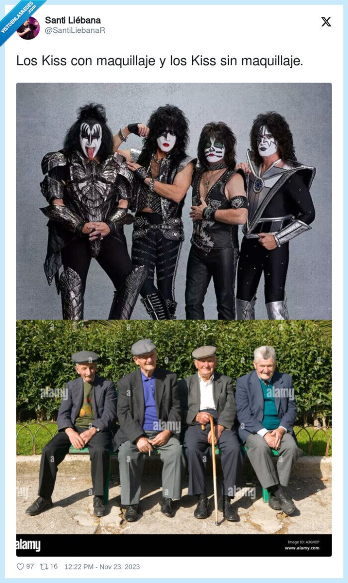 maquillaje,kiss,abuelos