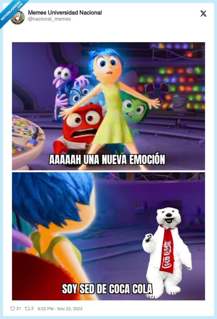 inside out,cocacola,oso,emociones