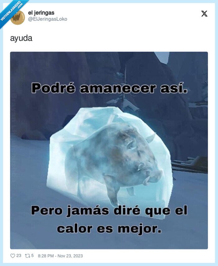 frío,calor,jabalí,hielo
