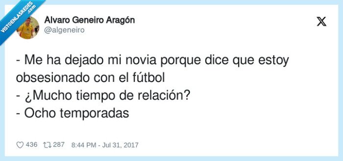 obsesionado,temporadas,relación,fútbol,dejado