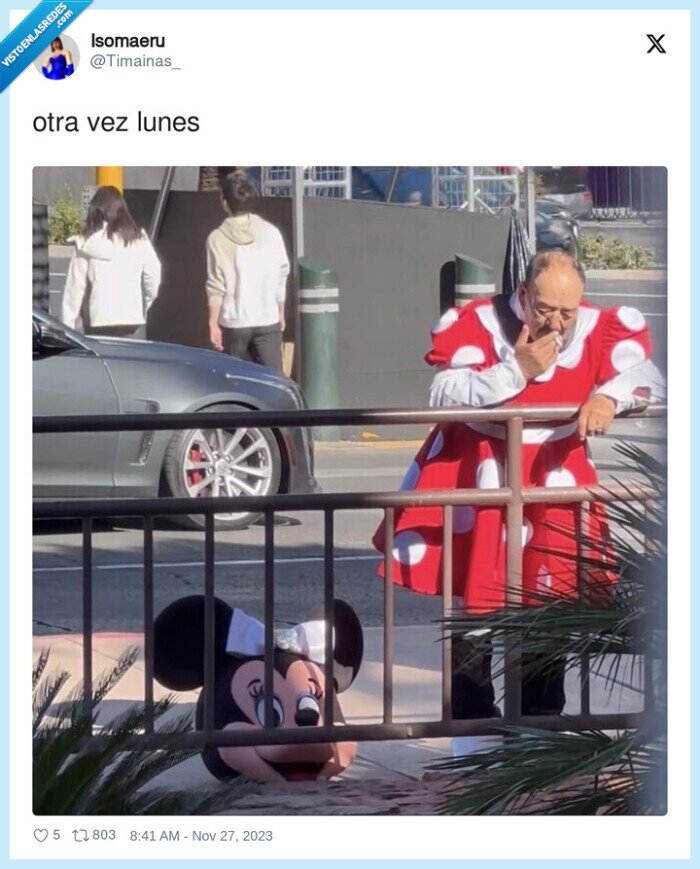 minnie,lunes,personaje,reventado