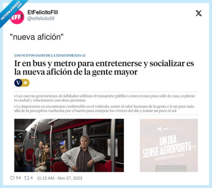 afición,nueva,metro,socializarse,abuelos
