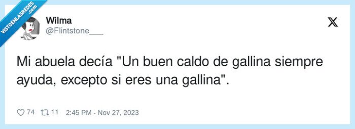gallina,excepto,abuela,caldo,ayudar
