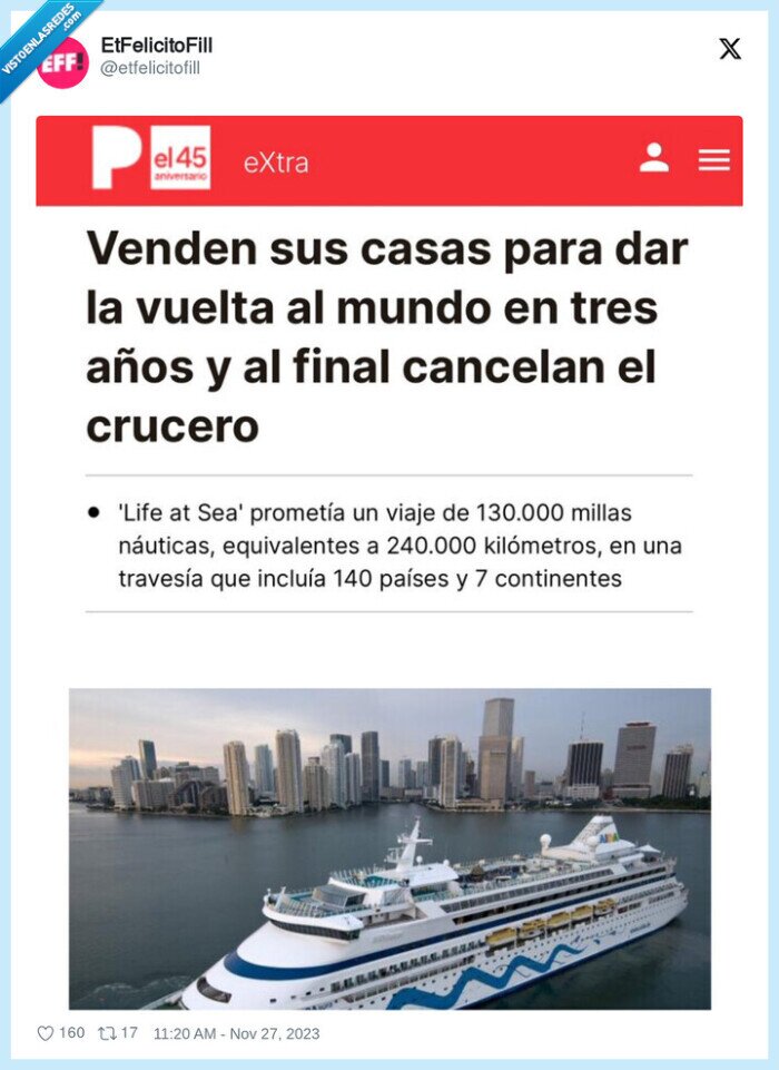crucero,vuelta al mundo,casas,vender