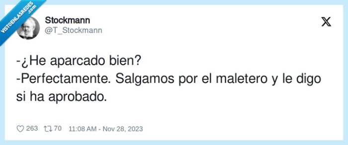 examen,aparcar,carne,conducir,maletero,aprobado