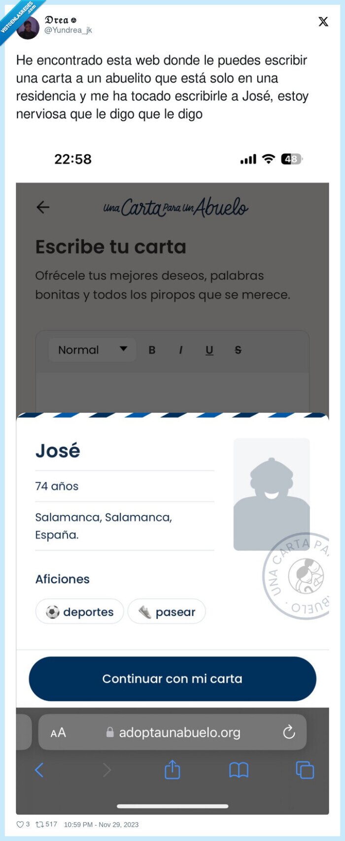 escribir,residencia,abuelos,abuelito