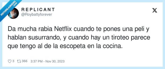 susurrando,escopeta,netflix,tiroteo,ruido,fuerte