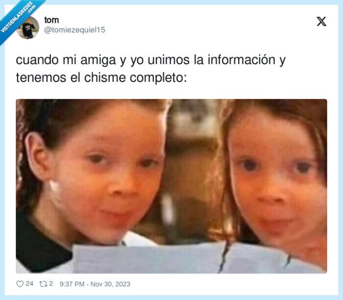 información,completo,amiga,unirse,chisme