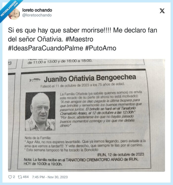 esquela,humor,copas,amigos