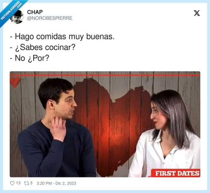 comidas,cocinar,saber,first dates