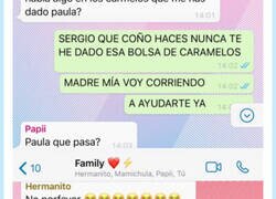 Enlace a El mejor remember del año: cuando su hermano pequeño se comió un caramelo de maría sin saberlo