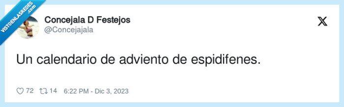 espidifenes,calendario,adviento