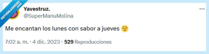 lunes,puente,jueves,sabor