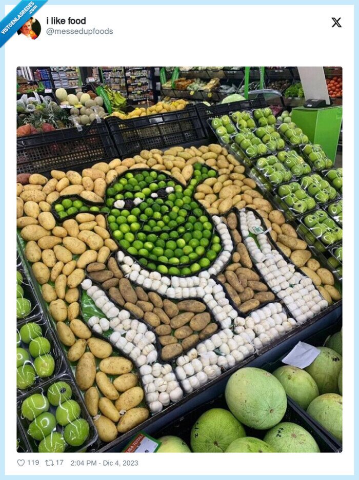 shrek,supermercado,comida