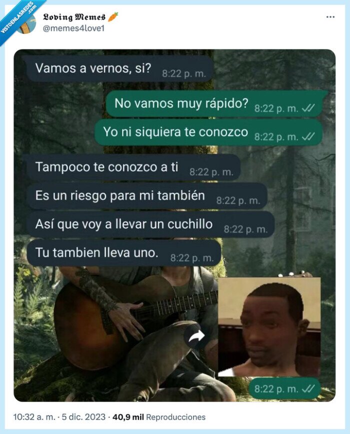 quedar,cuchillo,conocerse