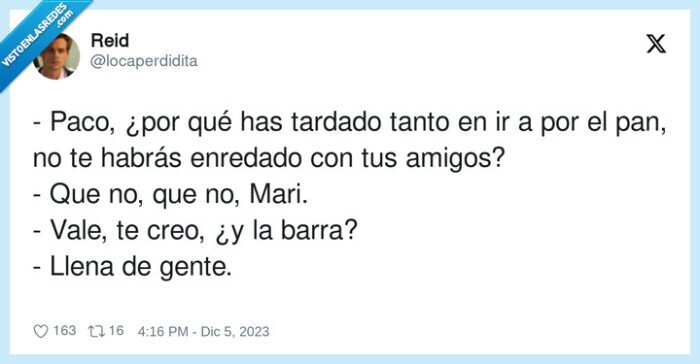 enredado,tardado,bar,amigos,paco