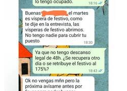 Enlace a Cuando te sabes las leyes y tu jefe tiene que recoger cable