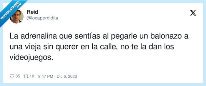 videojuegos,adrenalina,balonazo,pegarle