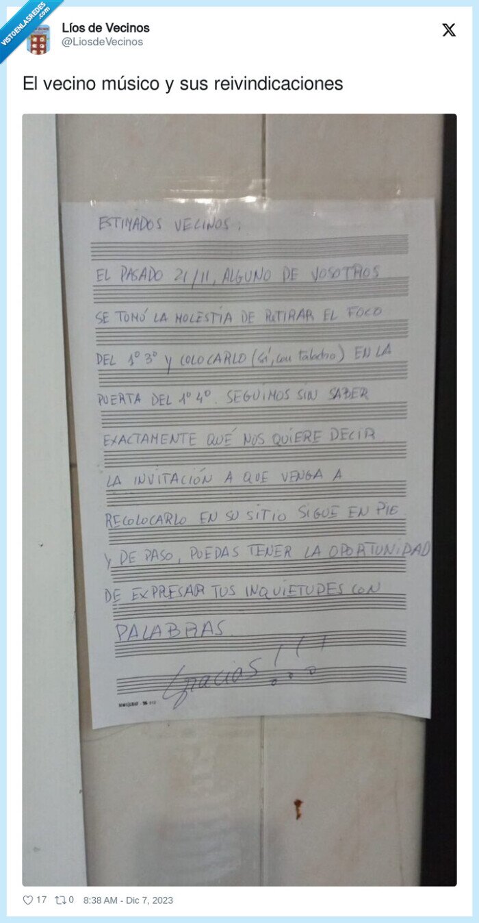 reivindicaciones…,músico,vecino,cartel,pentagrama