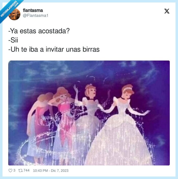 cenicienta,salir,fiesta,birras