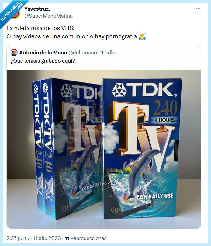 vhs,ruleta rusa,comunión