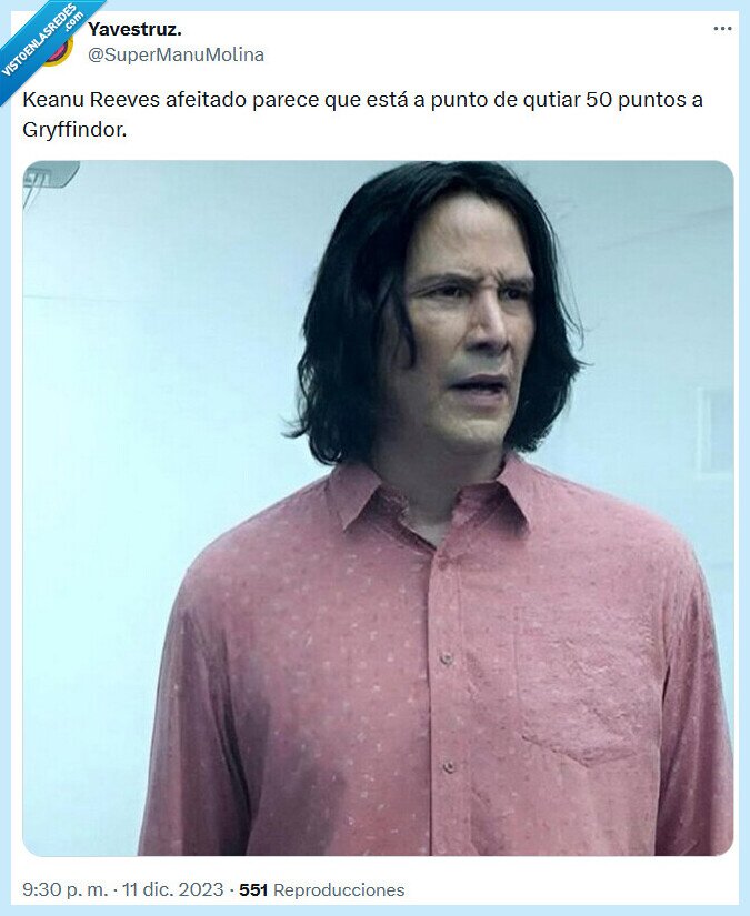 keanu reeves,snape,harry potter,afeitado