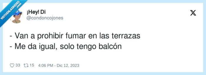 prohibir,terrazas,balcón,fumar