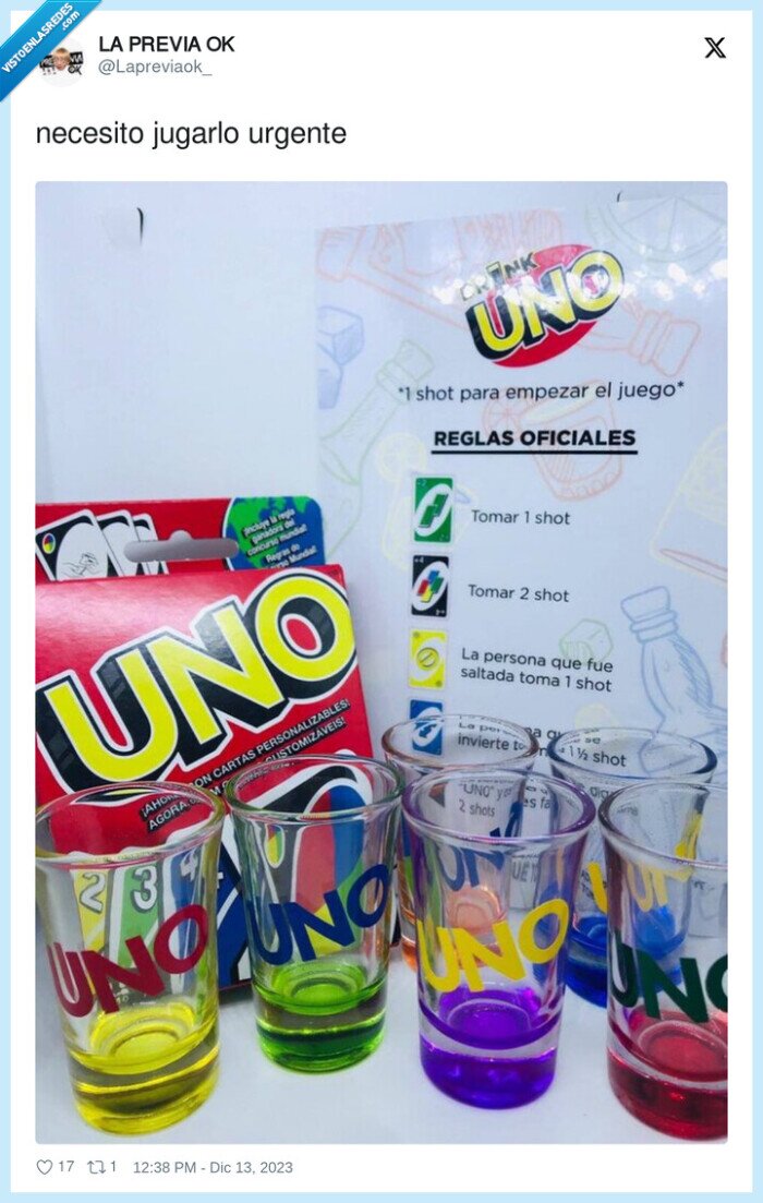 uno,chupitos,bebida