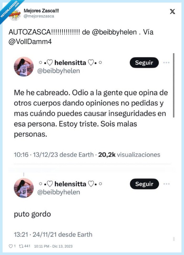 zasca,insultar,gordo