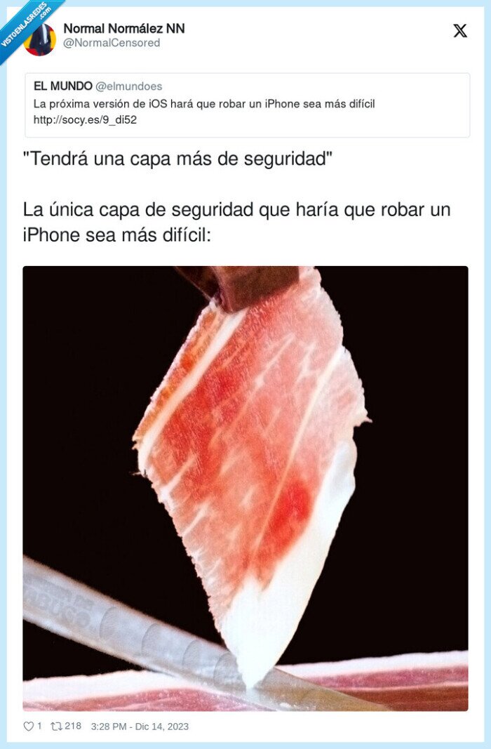 seguridad,difícil,jamon,moros,menas,iphone