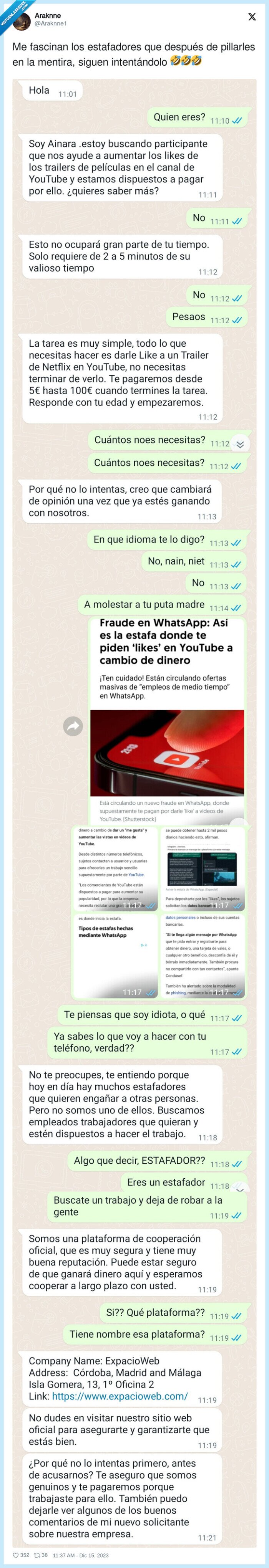 intentar,estafadores,pillar,whatsapp