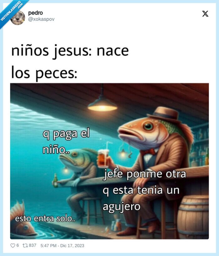cuñaos,peces,barra,bar