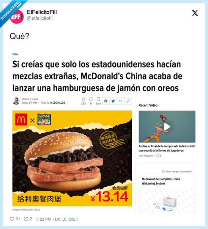 hamburguesa,jamon,mcdonalds,oreos