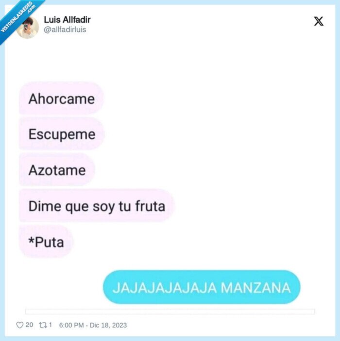 fruta,insulto,manzana